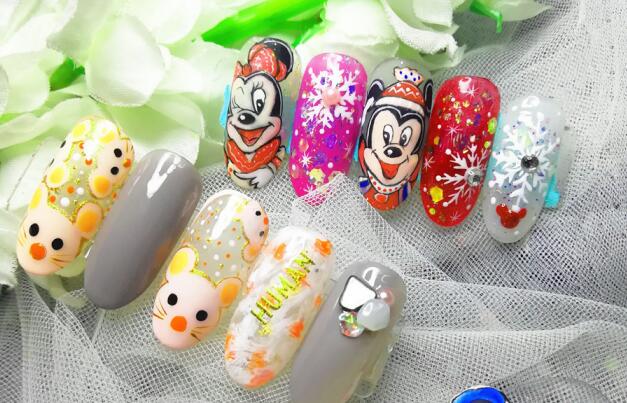 麗竹美甲學?！笆蟆毕抵黝}作品