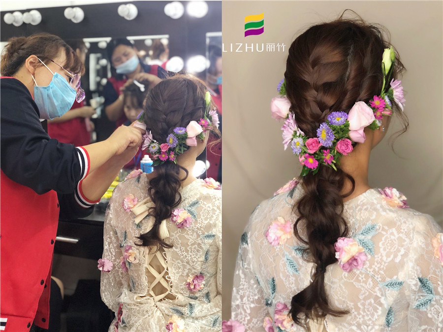 南寧化妝課堂：“鮮花”編發(fā)，做美美的鮮花新娘