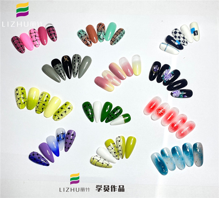 廣西美甲培訓(xùn)班：線條格紋美甲、日式暈染美甲