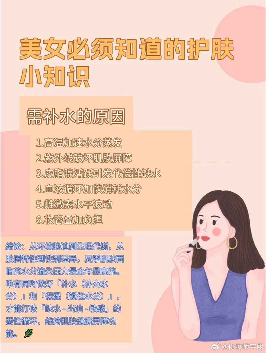 皮膚需要補水的原因，南寧美容師的日常