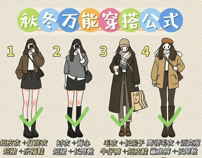 秋冬通用穿搭技巧，廣西化妝形象設(shè)計(jì)學(xué)校分享