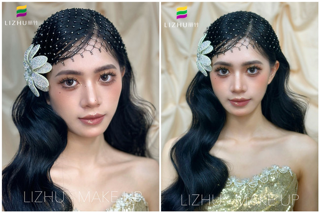 Sana復(fù)古內(nèi)扣披發(fā)，廣西學(xué)化妝高彩